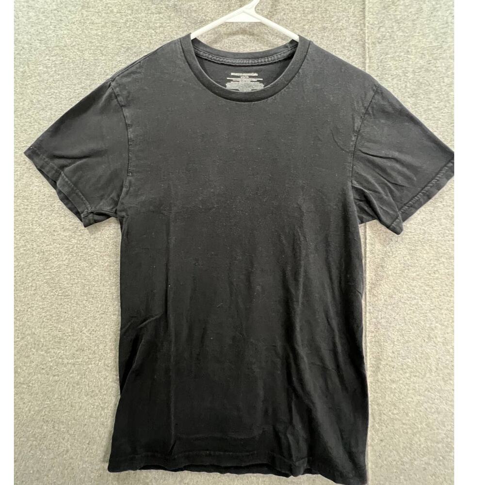 Amazon Essentials Shirt Adult Small Black Casual Short Sleeve T Shirt Mens